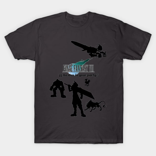 Final Fantasy VII - Who was in your party? (Barret & Red XIII) T-Shirt by cmarabate